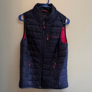 Vineyard Vines Dark Blue Vest with Bright Pink Details